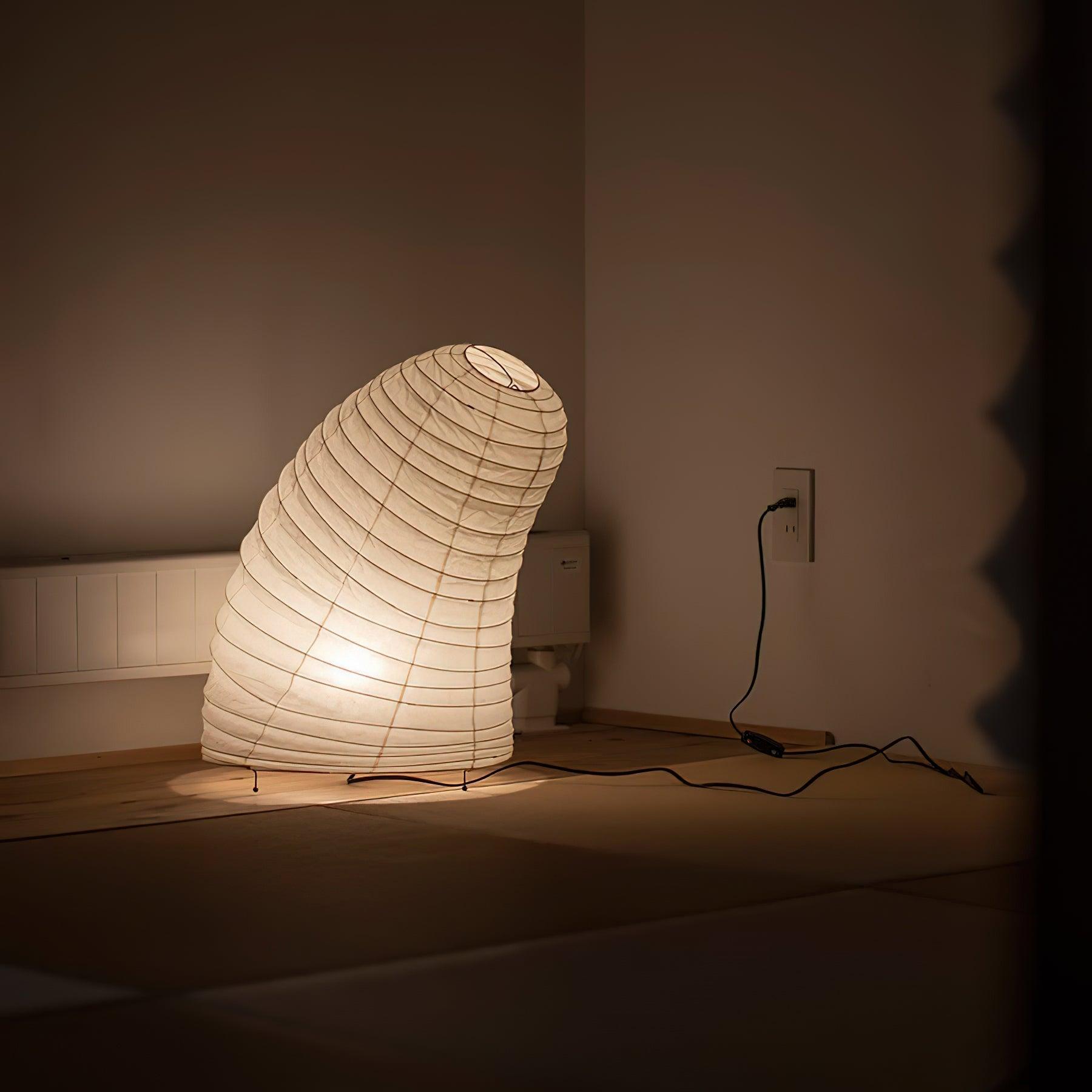 Akari Style Table Lamp - Unique Washi Paper Design