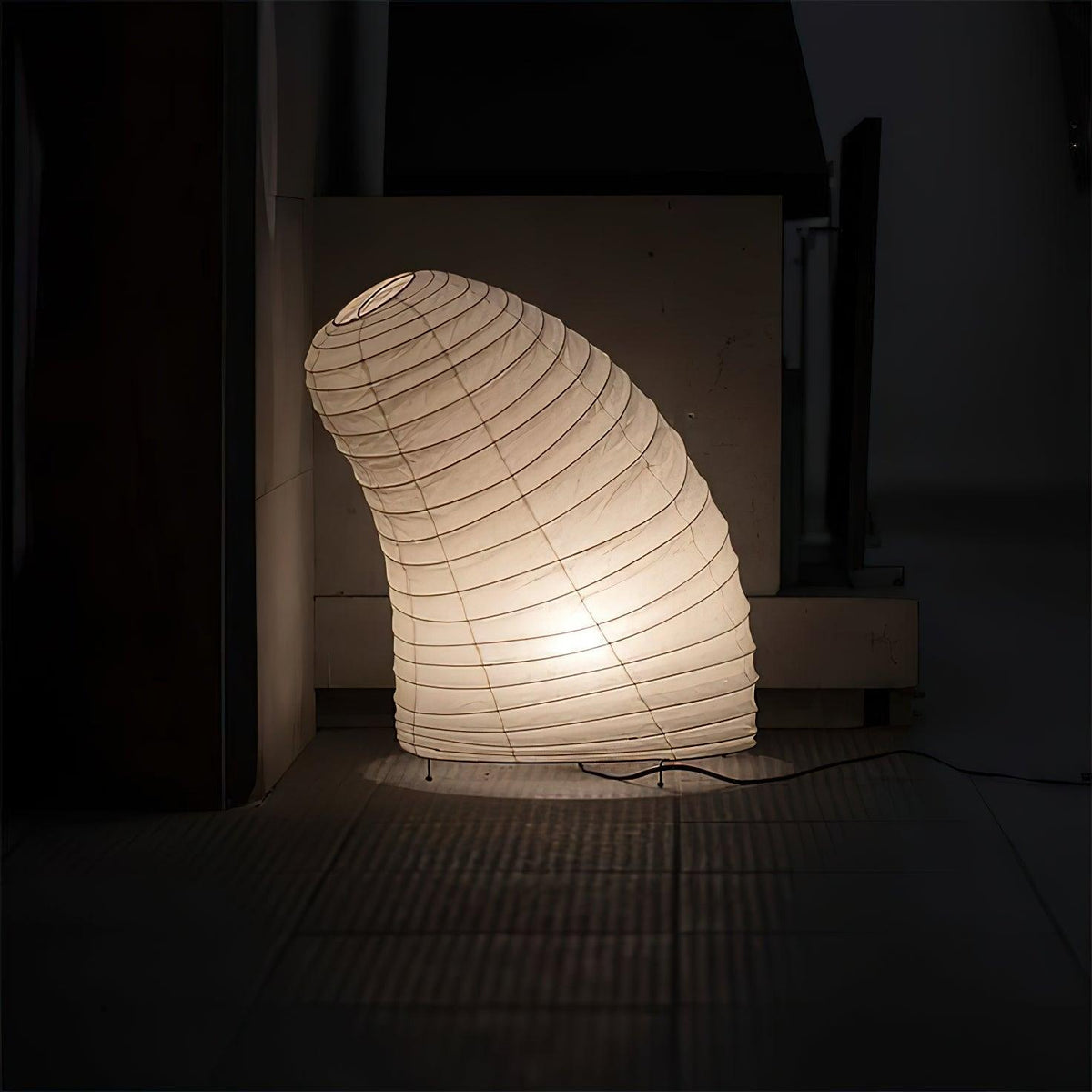 Akari Style Table Lamp - Unique Washi Paper Design