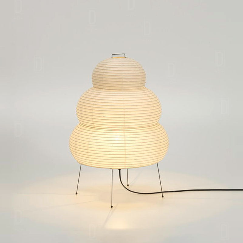 Akari Style Table Lamp - Washi Paper Lantern Design