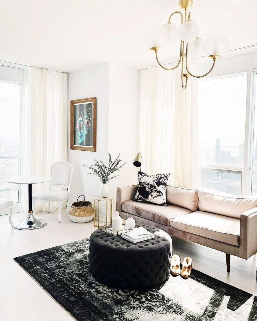 Art Deco Chandelier with Arched Spherical Shades