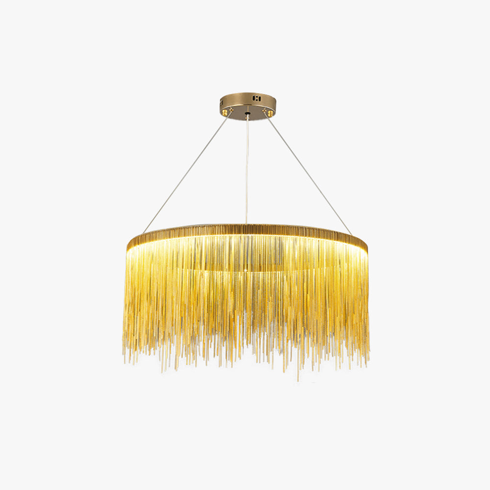 Circular Chandelier - Modern Art Deco Elegance