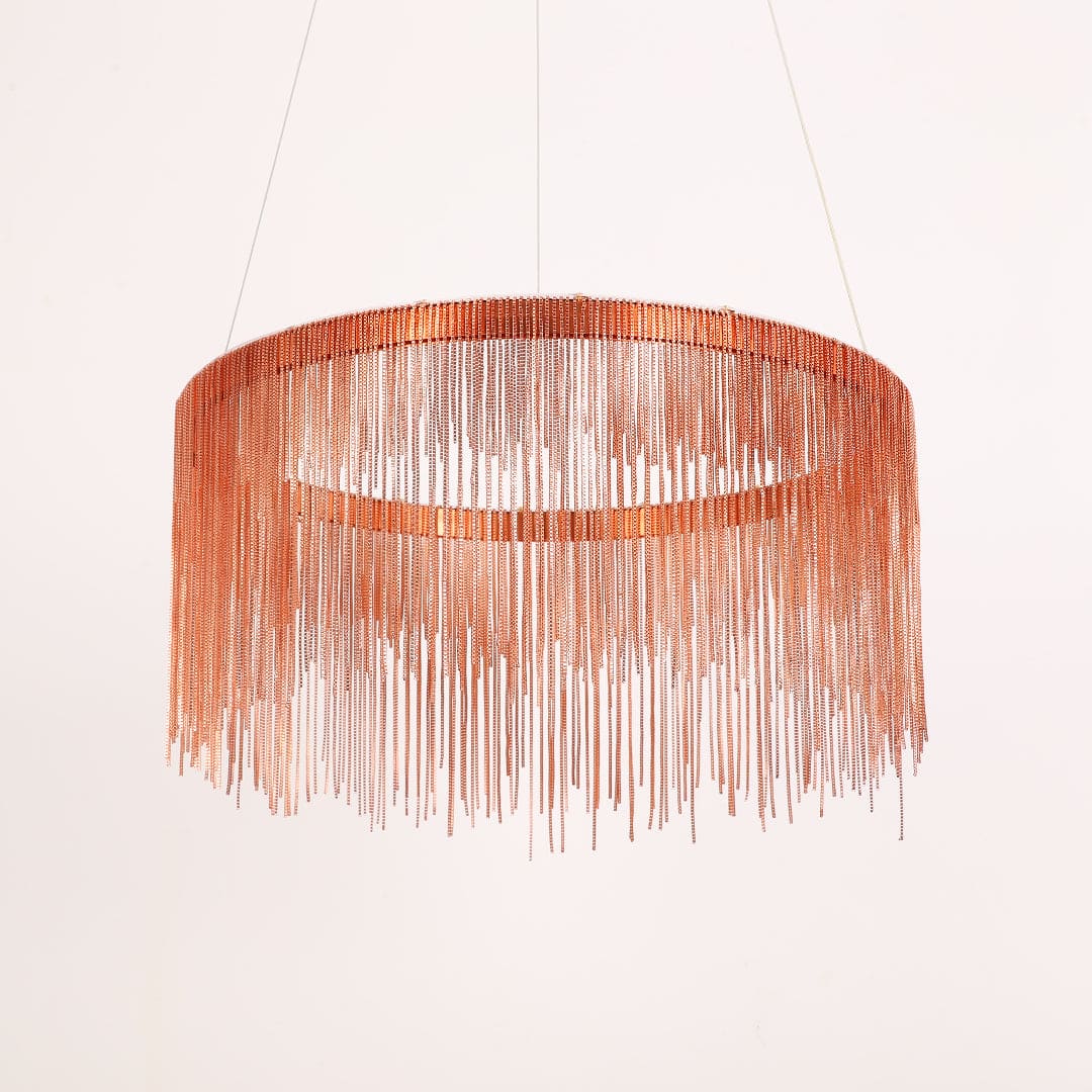 Circular Chandelier - Modern Art Deco Elegance
