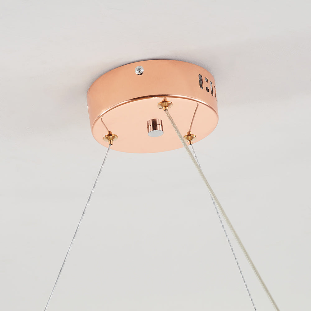 Circular Chandelier - Modern Art Deco Elegance