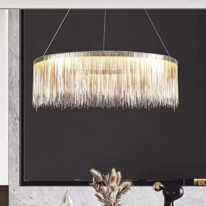 Circular Chandelier - Modern Art Deco Elegance