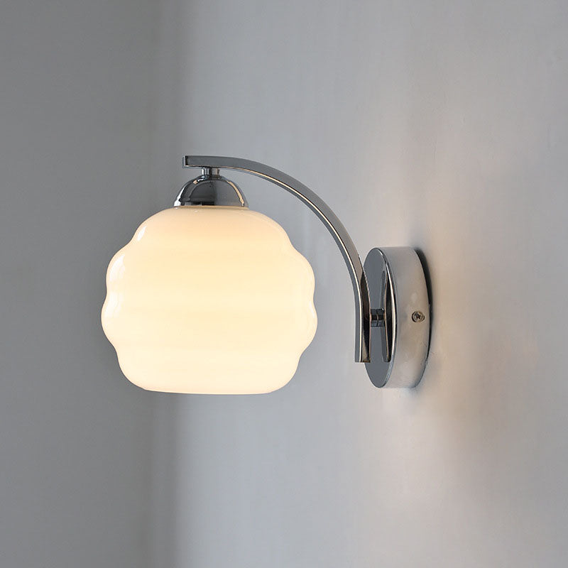 Art Deco Wall Sconce – Smooth Spherical Shade