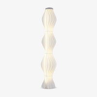 Undulating Minimalist Floor Lamp with LED Dimmer
