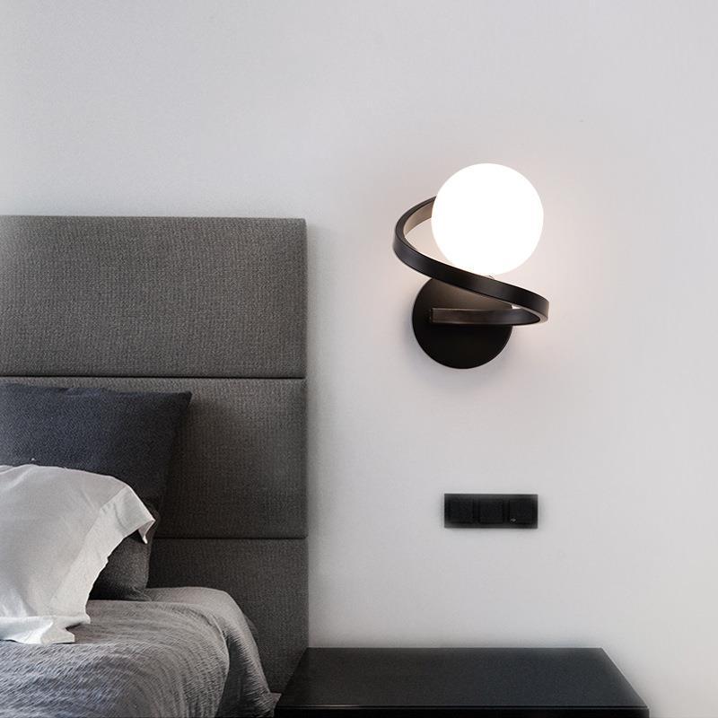 Artistic Curved Glass Wall Sconce