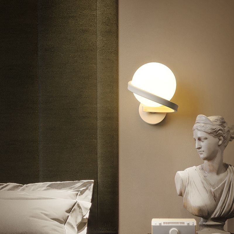 Artistic Curved Glass Wall Sconce