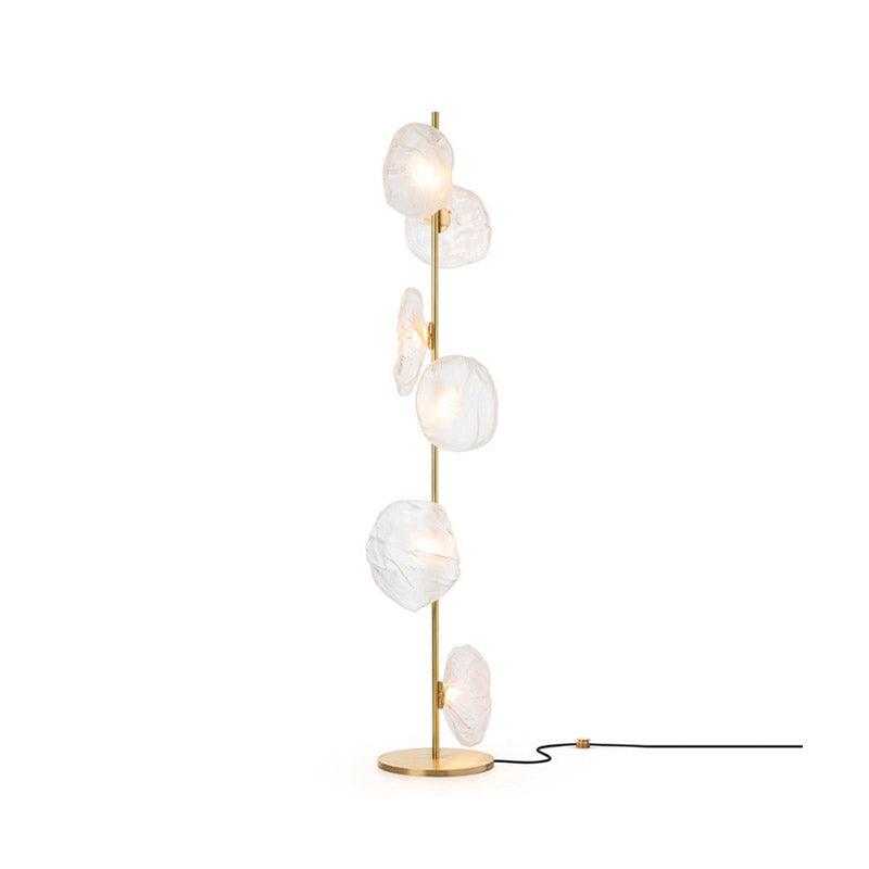 Contemporary Multi-Head Layered Disc Floor Lamp