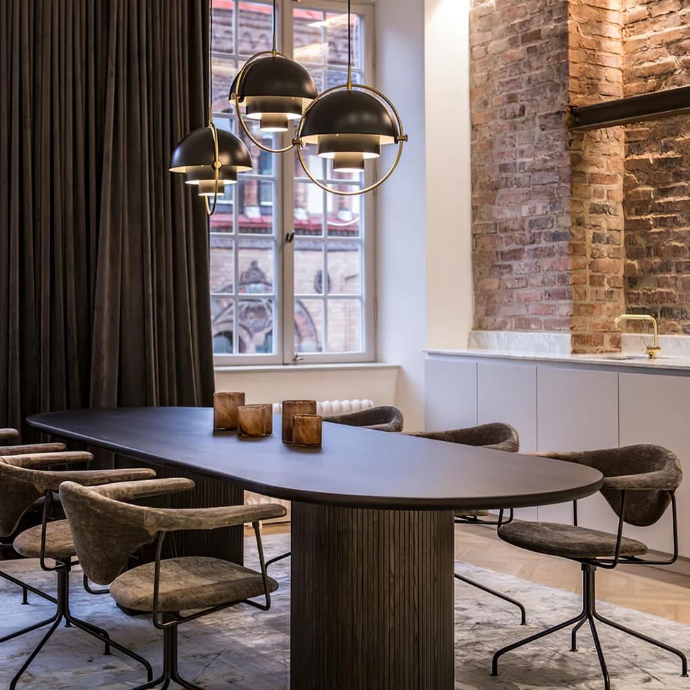Bauhaus Adjustable Hemispherical Pendant Lamp