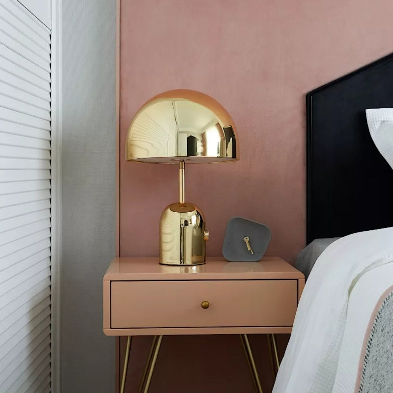 Modern Minimalist Table Lamp with Domed Shade