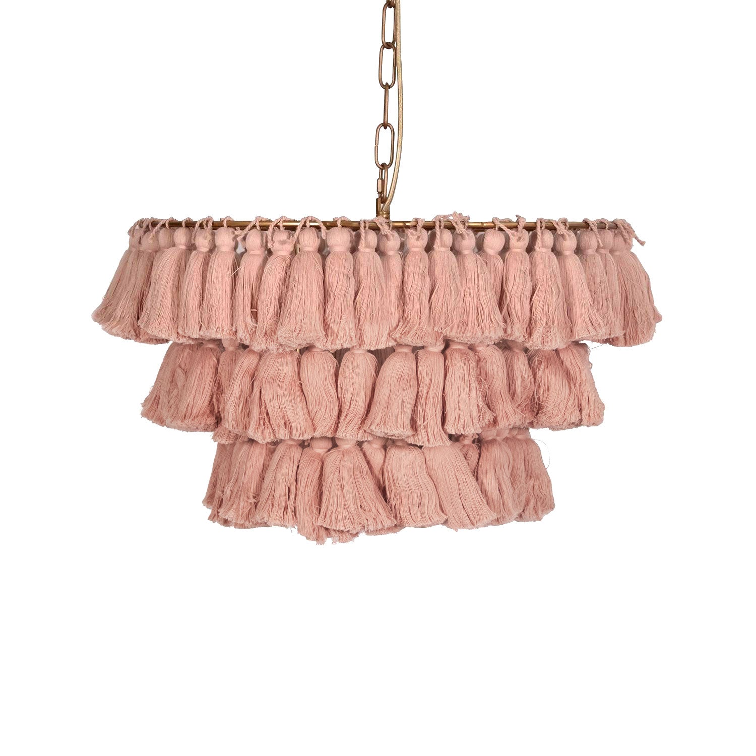 Boho Tiered Chandelier Featuring Layered Fringe