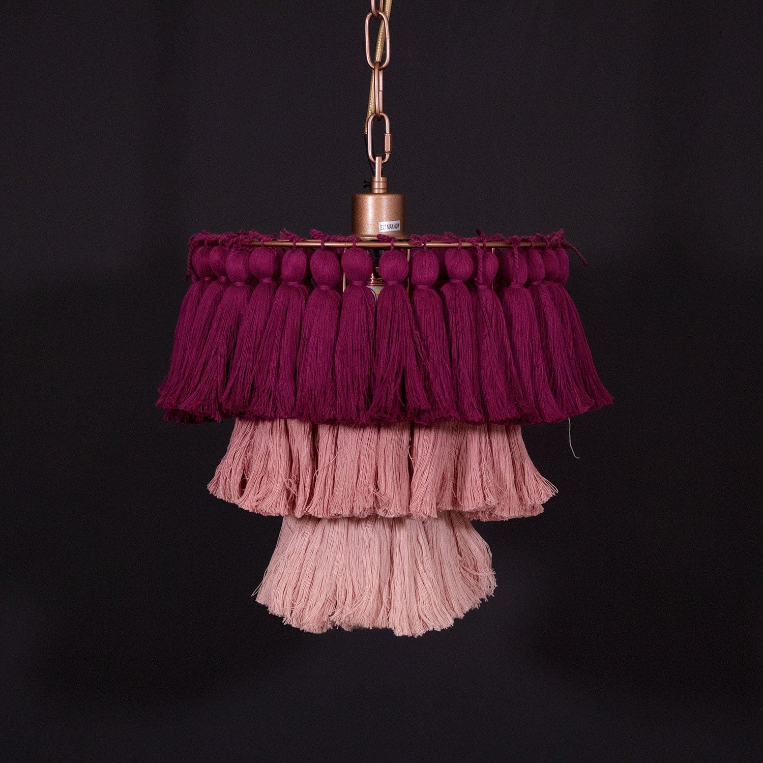Boho Tiered Chandelier Featuring Layered Fringe