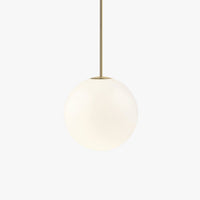 Modern Minimalist Spherical Pendant Light with Dome
