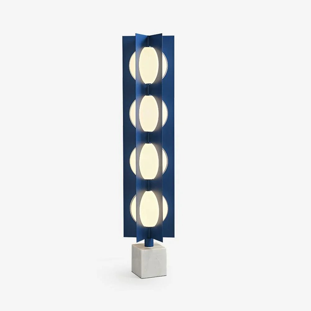 Industrial Floor Lamp With Intersecting LED Plates