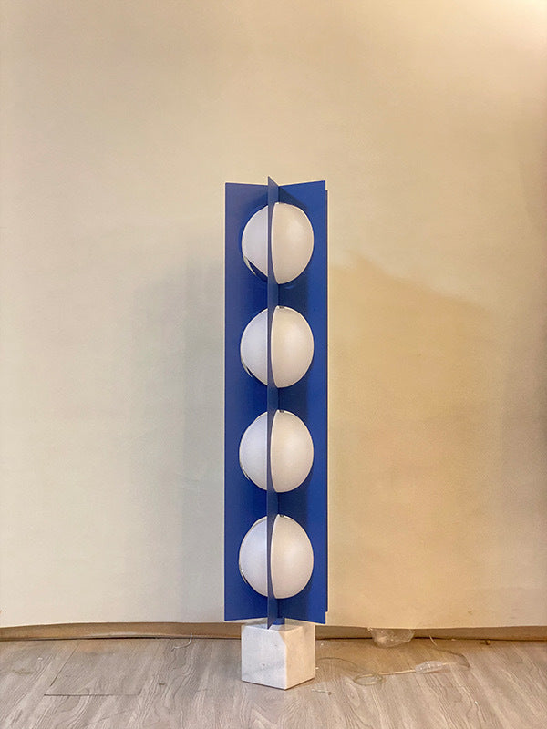 Industrial Floor Lamp With Intersecting LED Plates
