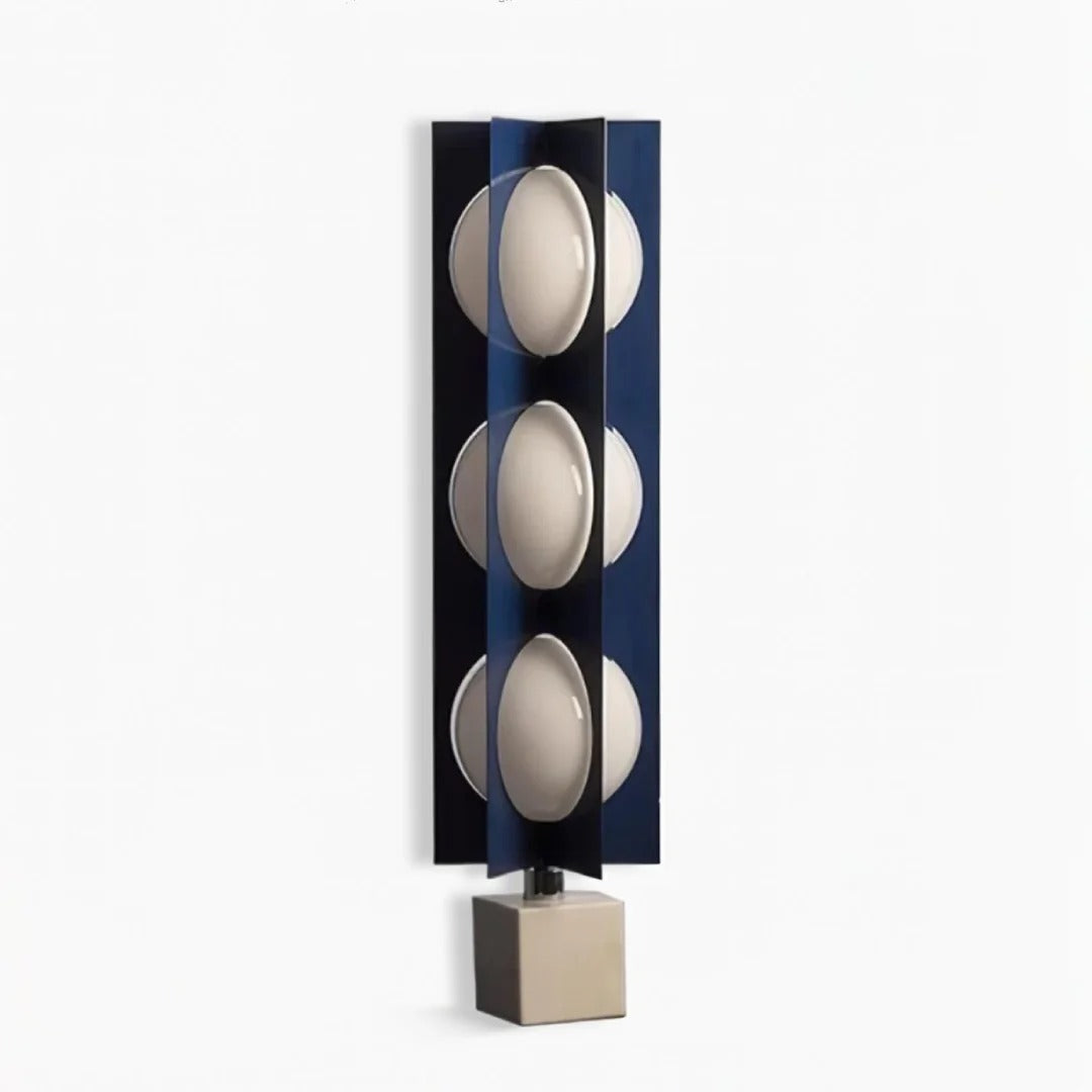 Industrial Floor Lamp With Intersecting LED Plates