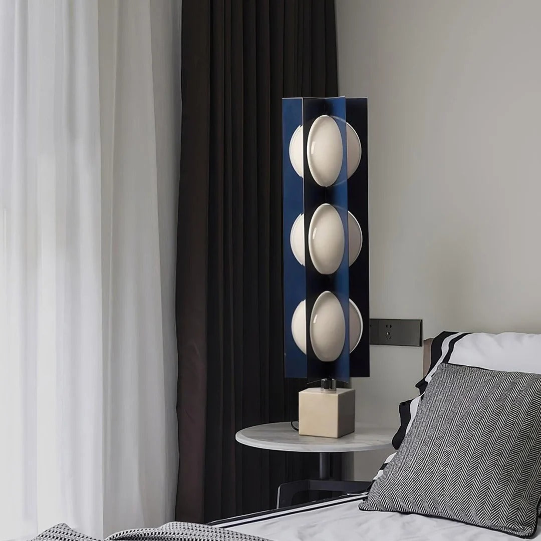 Industrial Floor Lamp With Intersecting LED Plates