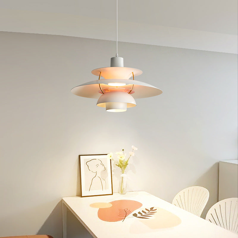 Scandinavian Curved Multi-Layer Pendant Light
