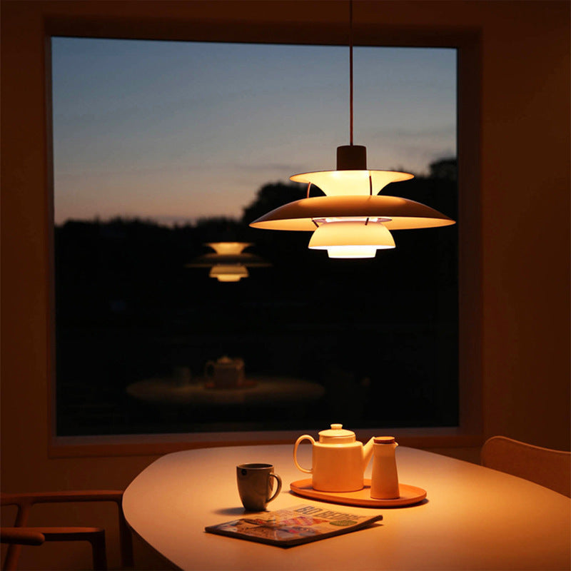 Scandinavian Curved Multi-Layer Pendant Light