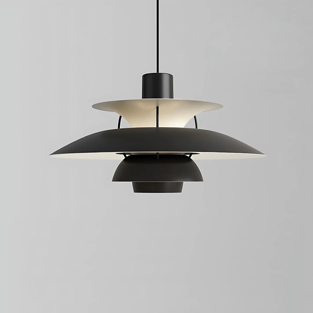 Scandinavian Curved Multi-Layer Pendant Light