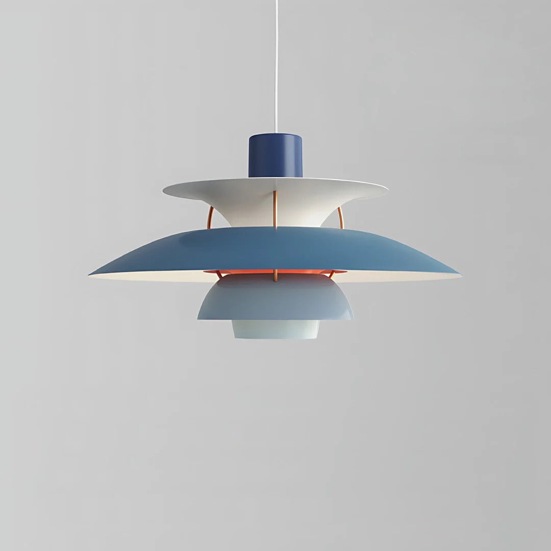 Scandinavian Curved Multi-Layer Pendant Light