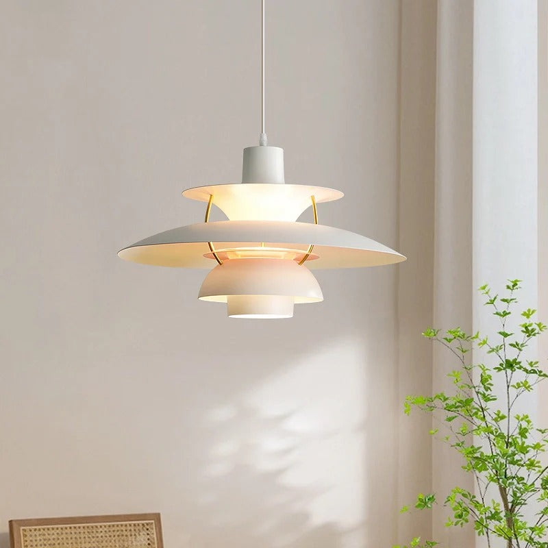 Scandinavian Curved Multi-Layer Pendant Light