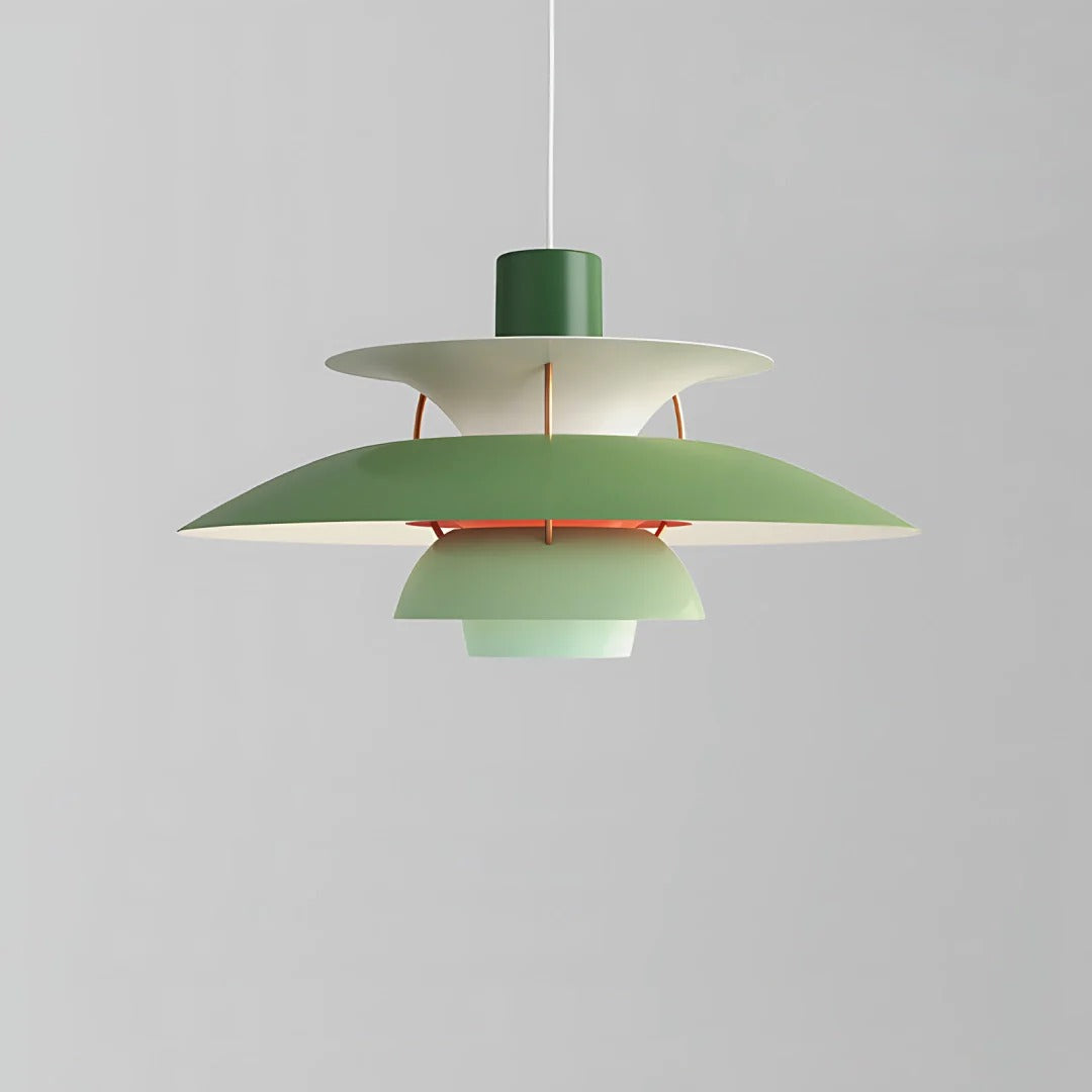 Scandinavian Curved Multi-Layer Pendant Light