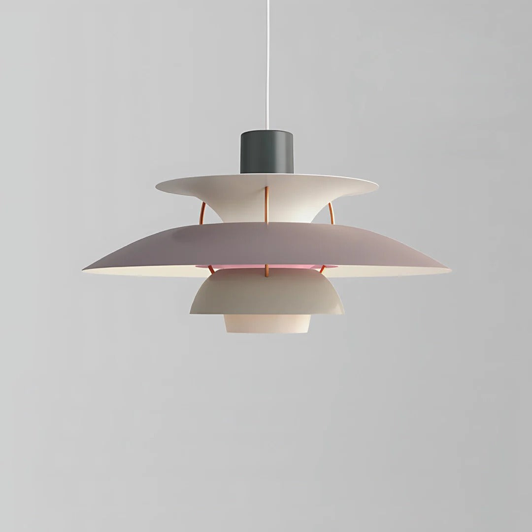 Scandinavian Curved Multi-Layer Pendant Light