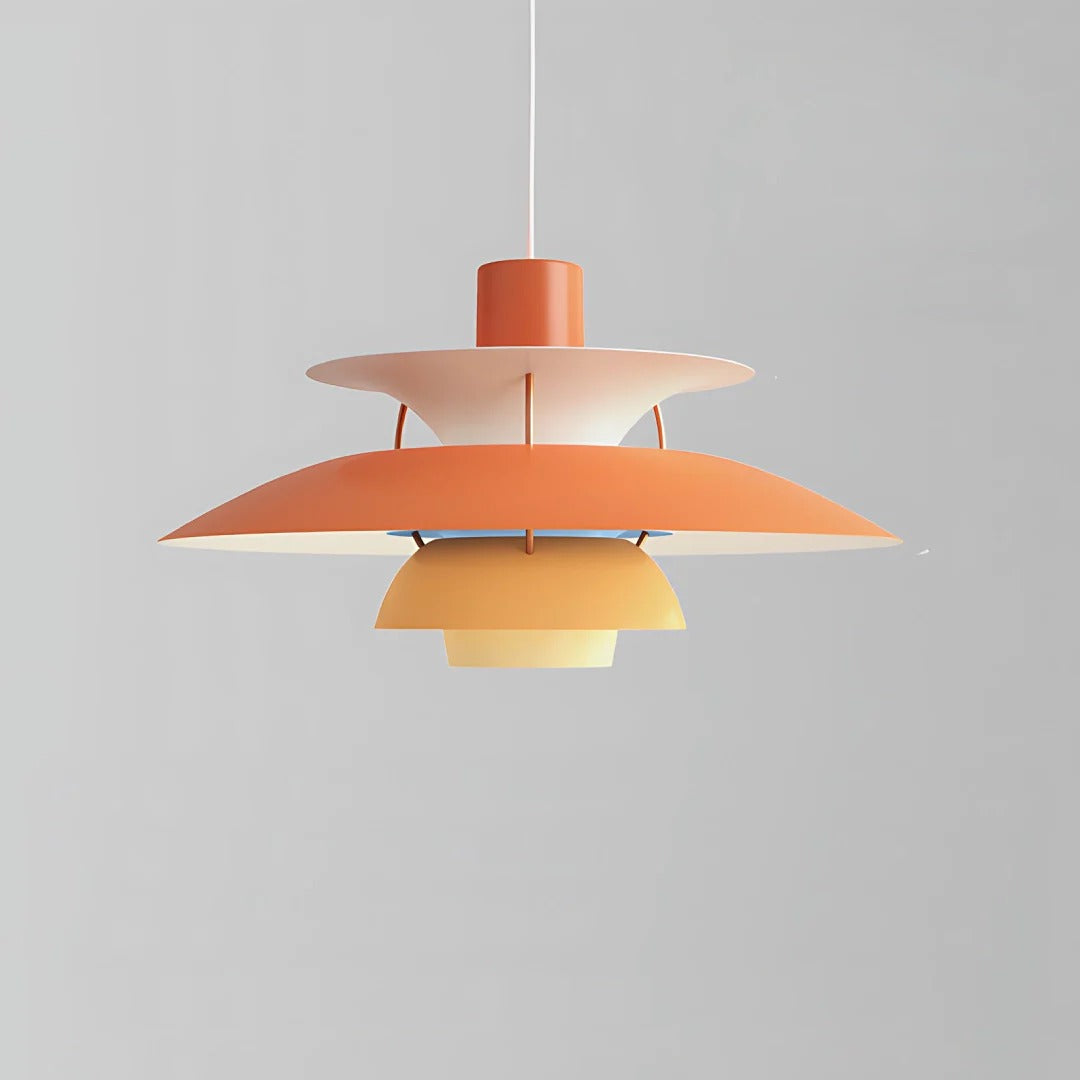 Scandinavian Curved Multi-Layer Pendant Light
