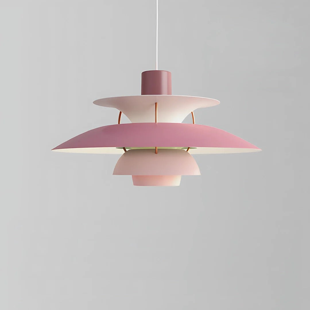 Scandinavian Curved Multi-Layer Pendant Light