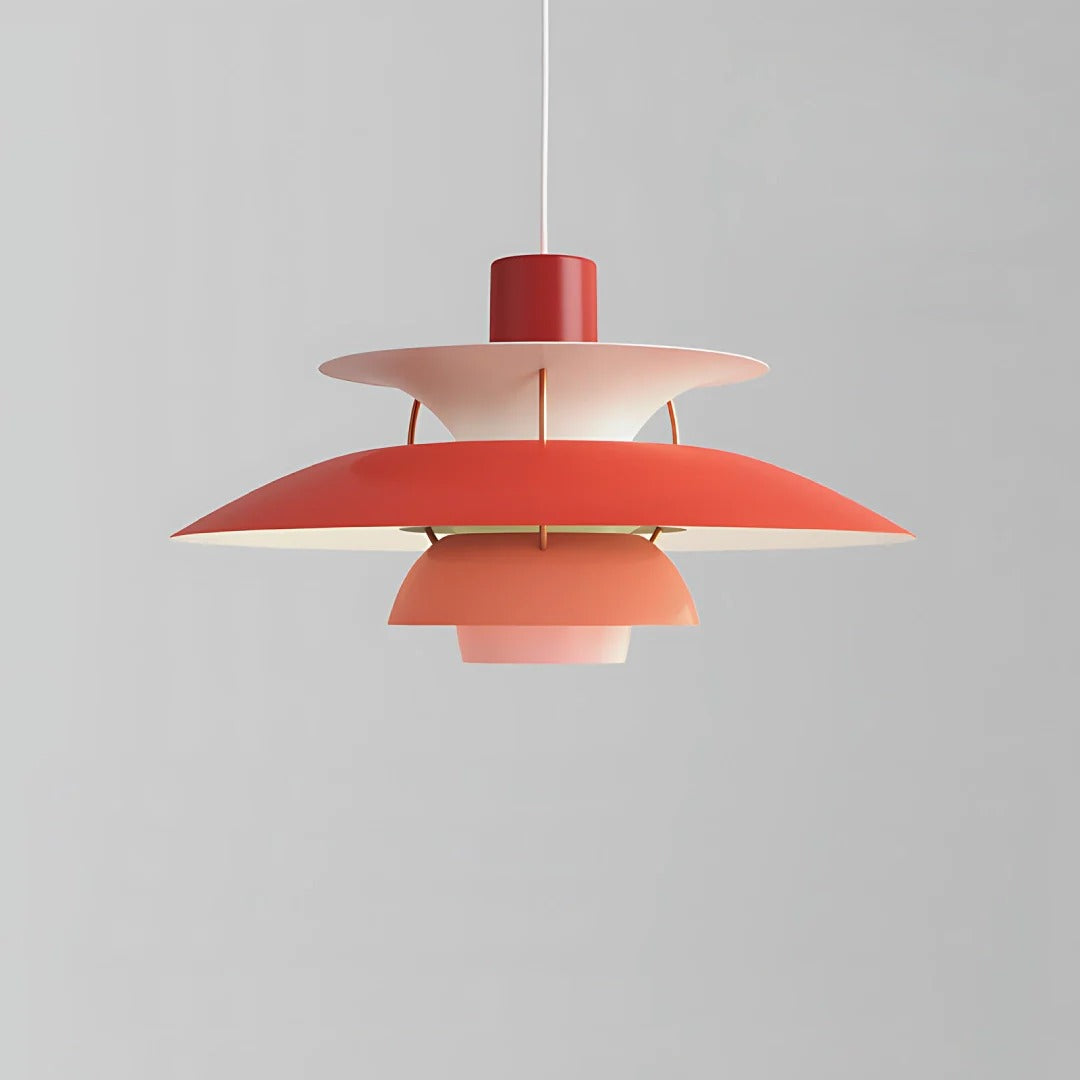 Scandinavian Curved Multi-Layer Pendant Light