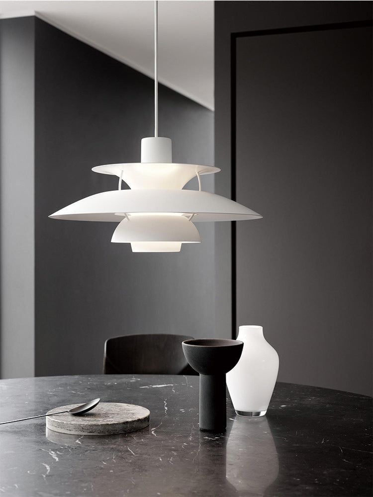 Scandinavian Curved Multi-Layer Pendant Light