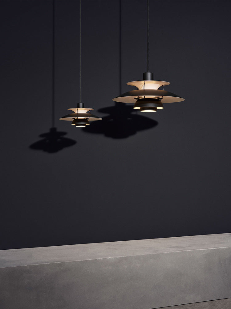 Scandinavian Curved Multi-Layer Pendant Light