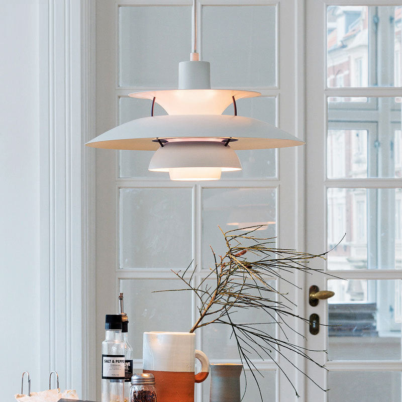 Scandinavian Curved Multi-Layer Pendant Light