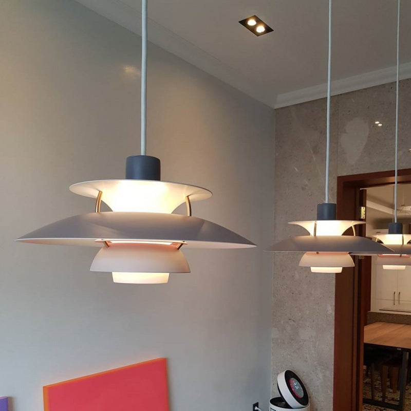 Scandinavian Curved Multi-Layer Pendant Light