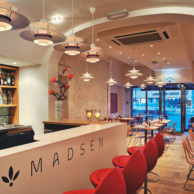Scandinavian Curved Multi-Layer Pendant Light