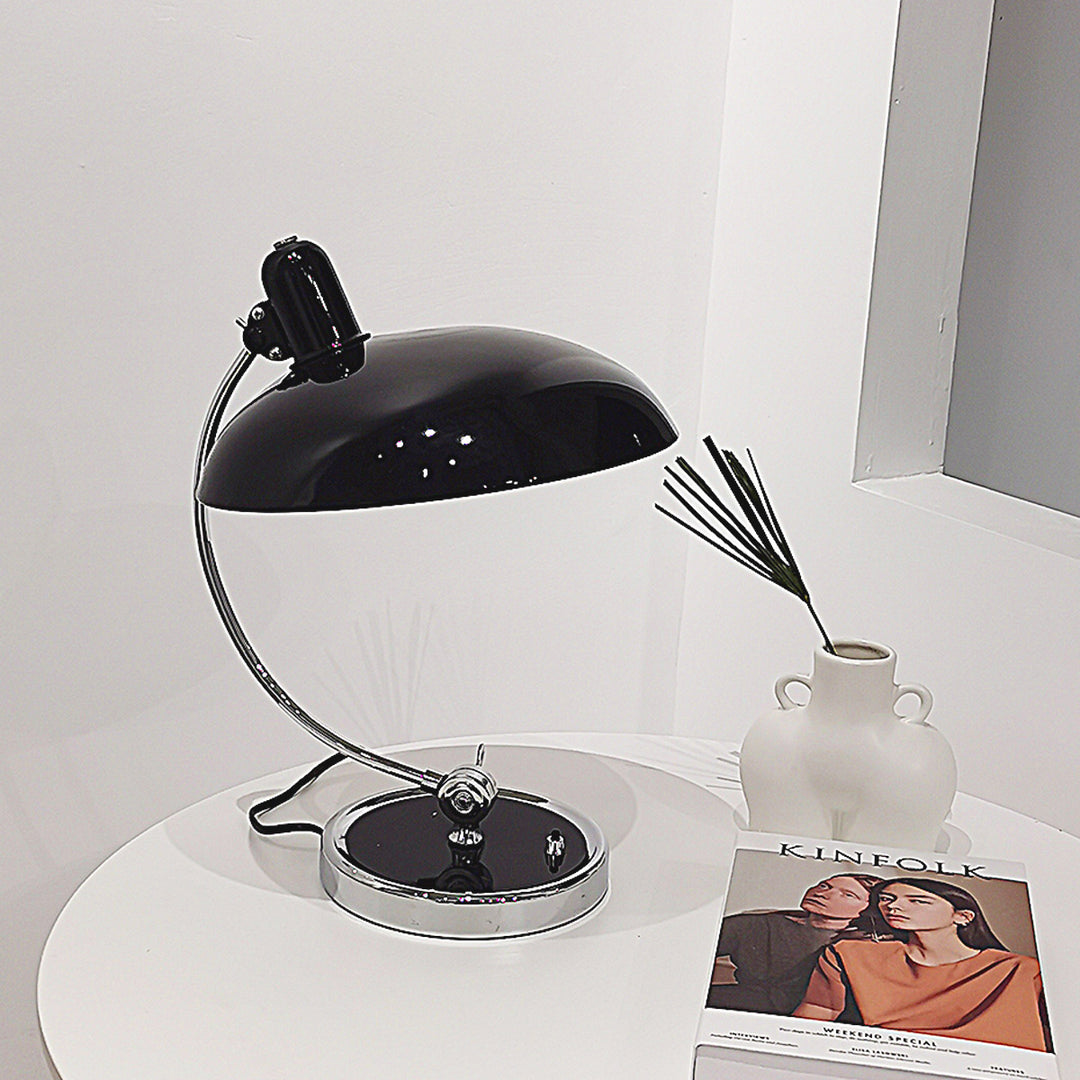 Mid-Century Modern Table Lamp – Dome & Curved