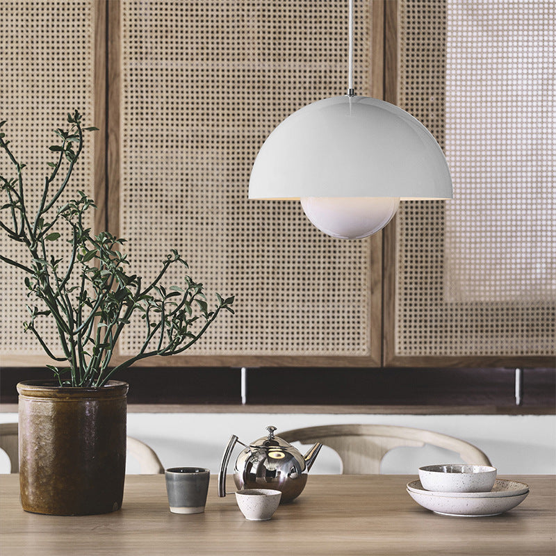 Minimalist Hemispherical Pendant Light Fixture