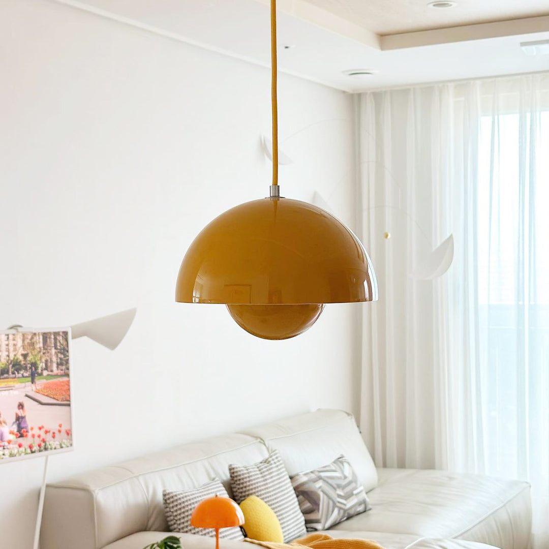 Minimalist Hemispherical Pendant Light Fixture