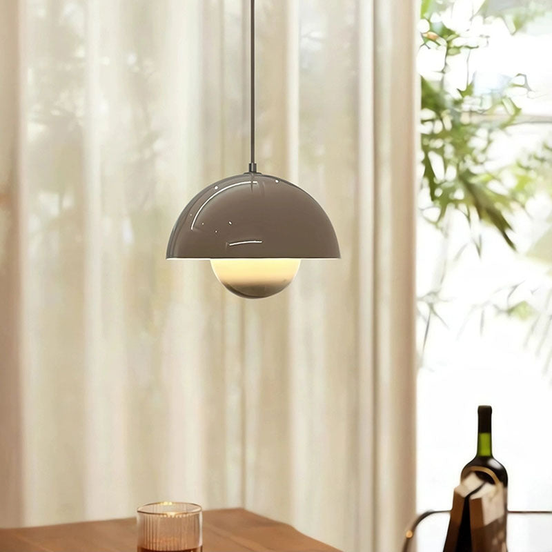 Minimalist Hemispherical Pendant Light Fixture