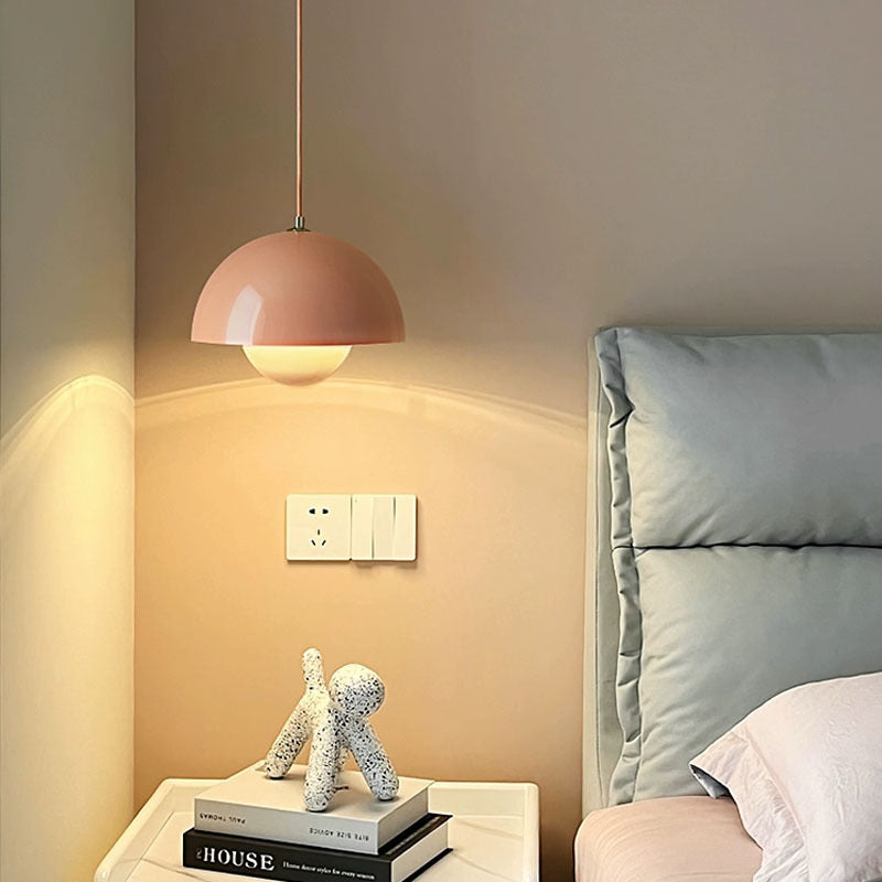 Minimalist Hemispherical Pendant Light Fixture