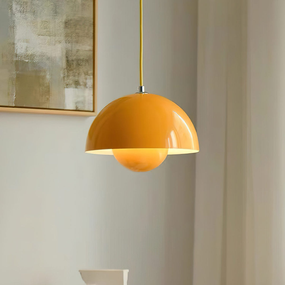 Minimalist Hemispherical Pendant Light Fixture