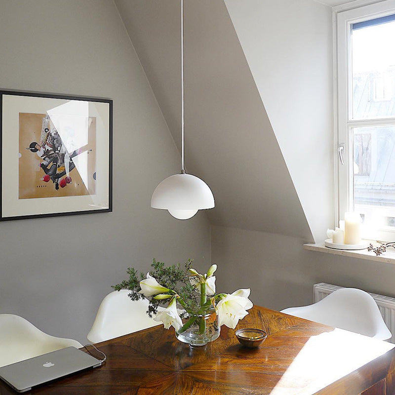 Minimalist Hemispherical Pendant Light Fixture