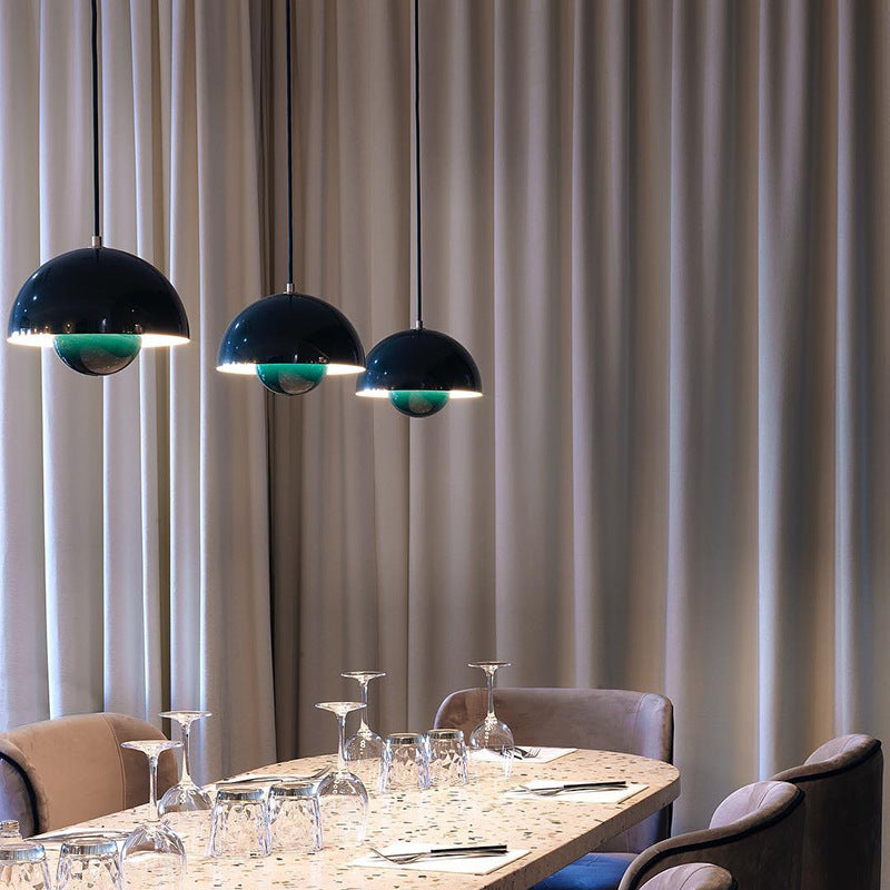 Minimalist Hemispherical Pendant Light Fixture