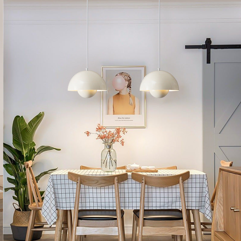 Minimalist Hemispherical Pendant Light Fixture
