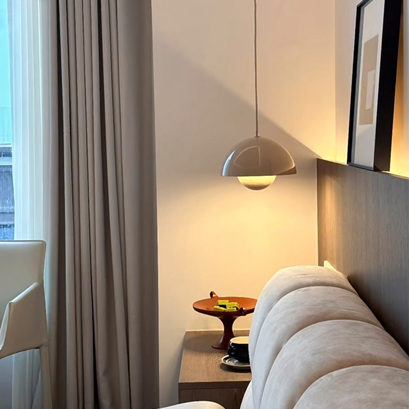 Minimalist Hemispherical Pendant Light Fixture