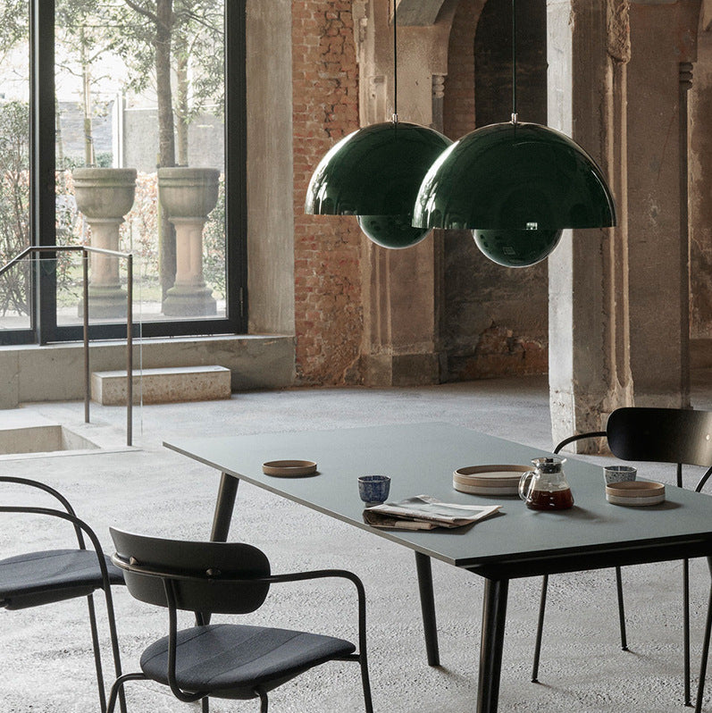 Minimalist Hemispherical Pendant Light Fixture