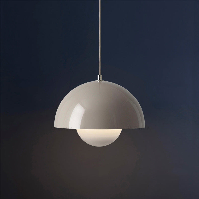 Minimalist Hemispherical Pendant Light Fixture
