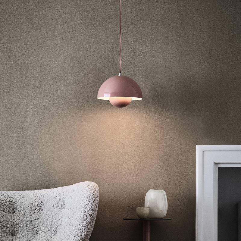 Minimalist Hemispherical Pendant Light Fixture